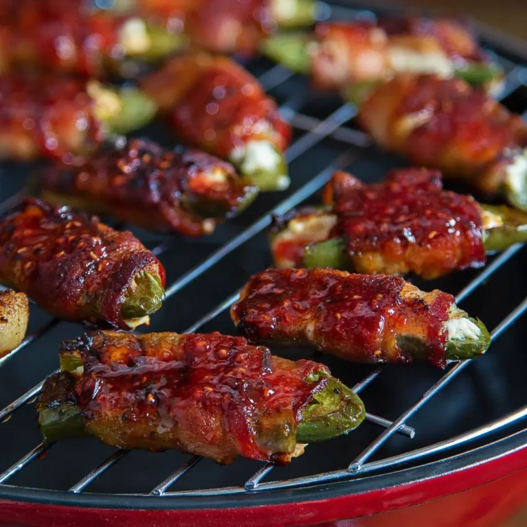 jalapeno poppers featuring roasted raspberry chipotle sauce