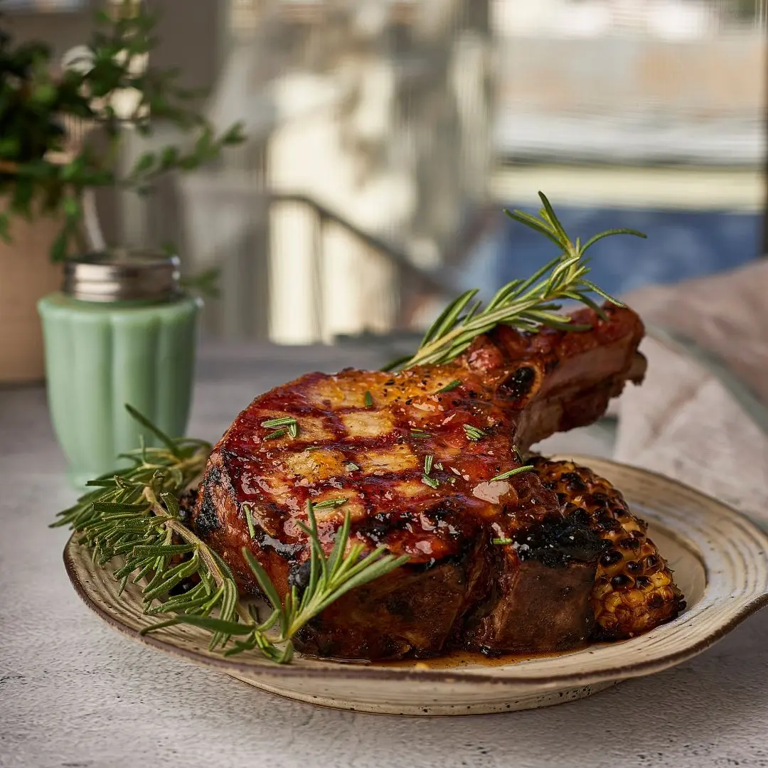 Peachy Grilled Pork Chops