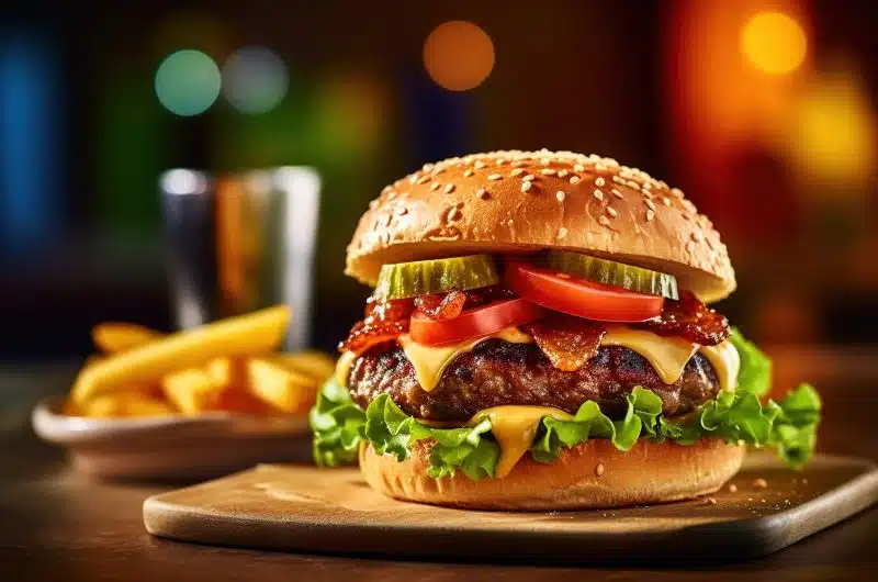Sweet & Smokey Raspberry Chipotle Burger