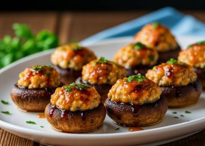 bacon jam stuffed mushrooms