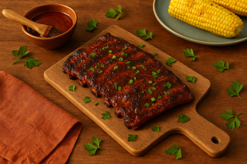 Sticky Maple Chipotle Ribs