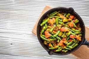 Garlic & Onion Jam Skillet Green Beans