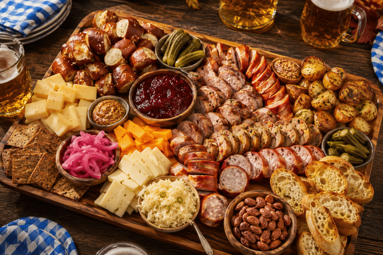 Raspberry Chipotle Brat Board